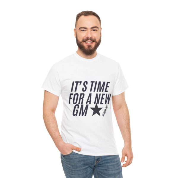Unisex Heavy Cotton Tee - "It's Time for a New GM" - Casual Sports Fan Shirt - Image 5