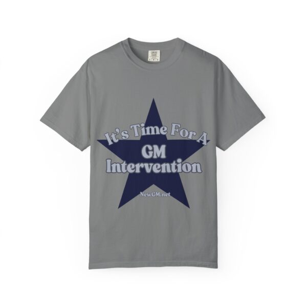 Unisex Garment-Dyed T-Shirt - "It's Time For A GM Intervention" Tee for Sports Fans - Image 8