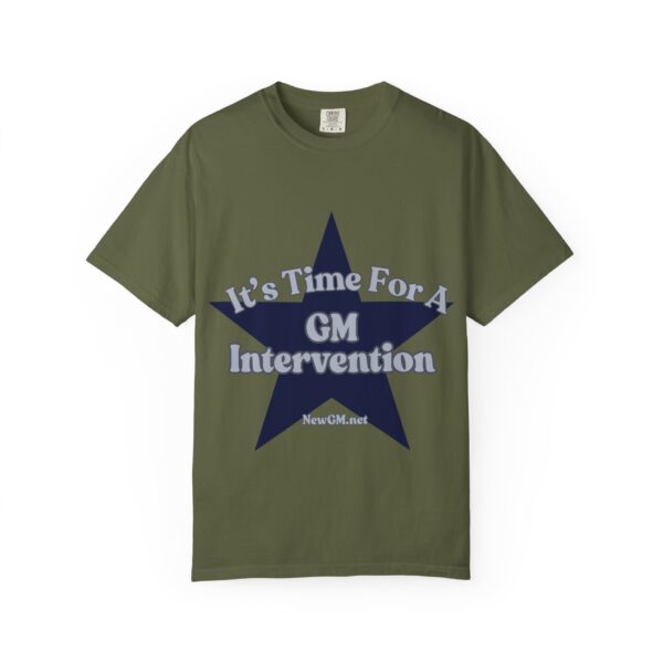 Unisex Garment-Dyed T-Shirt - "It's Time For A GM Intervention" Tee for Sports Fans - Image 12