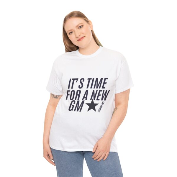 Unisex Heavy Cotton Tee - "It's Time for a New GM" - Casual Sports Fan Shirt - Image 4