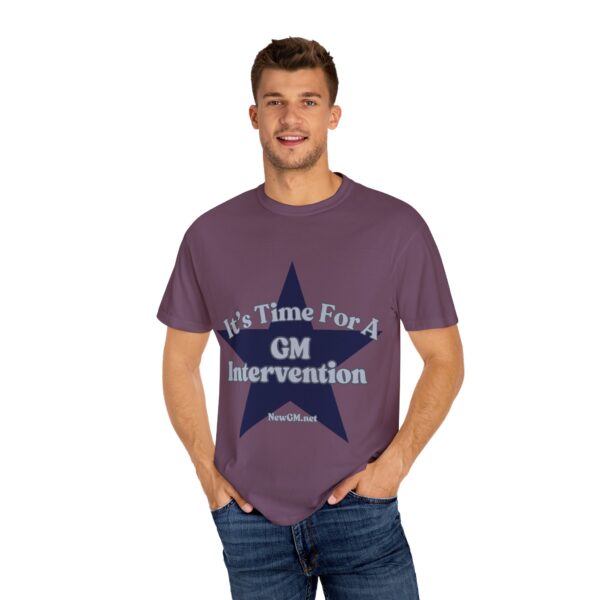 Unisex Garment-Dyed T-Shirt - "It's Time For A GM Intervention" Tee for Sports Fans - Image 59