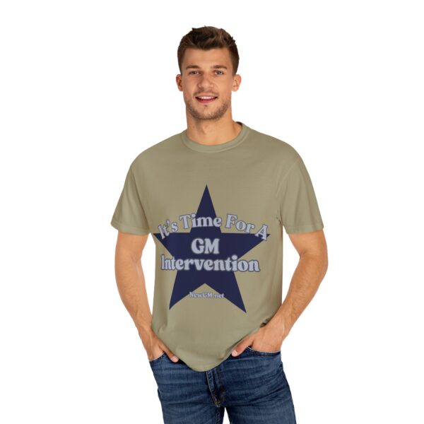 Unisex Garment-Dyed T-Shirt - "It's Time For A GM Intervention" Tee for Sports Fans - Image 7