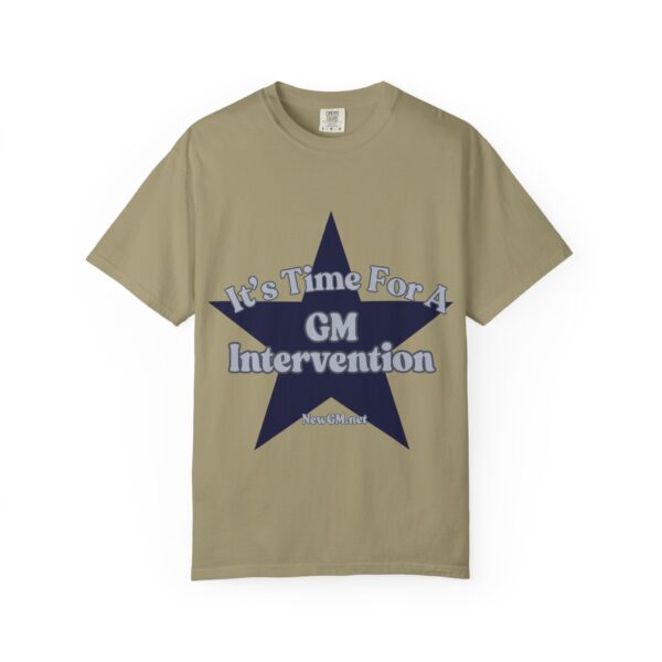 Unisex Garment-Dyed T-Shirt - "It's Time For A GM Intervention" Tee for Sports Fans - Image 4